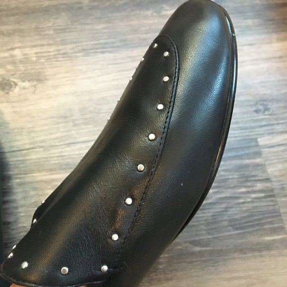 Banana Republic Black Demi-Studded Black Loafers - Picture 6 of 7